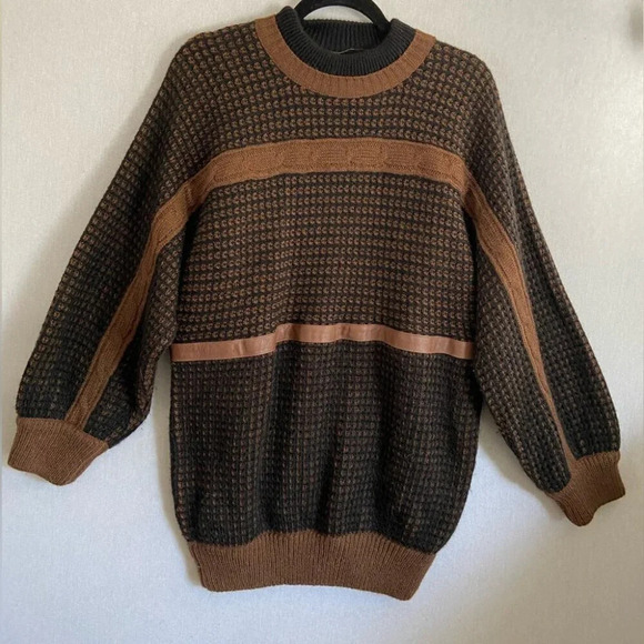 Creazioni Fraber vintage made in Italy alpaca wool crewneck sweater - Picture 1 of 12